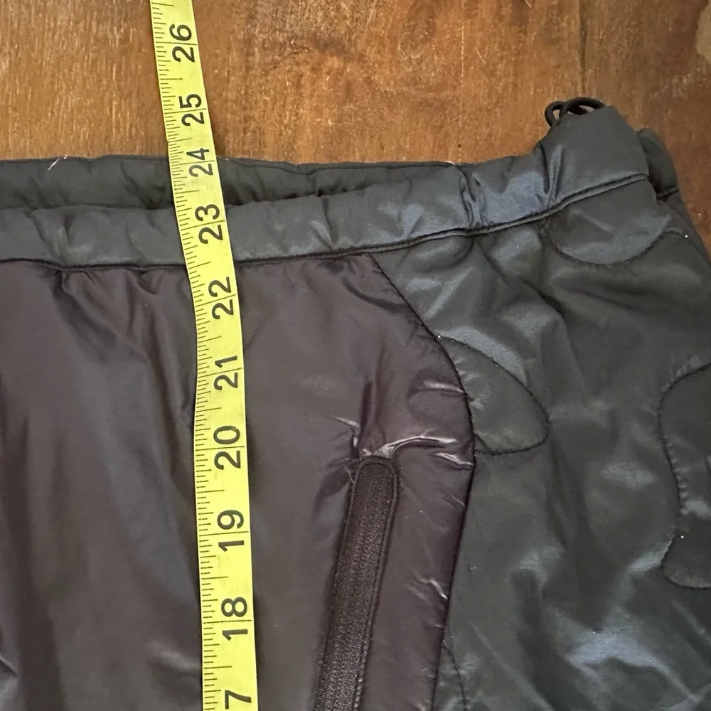 Lululemon Athletica‎ Gray Black Down Pullover quarter zip Jacket Ladies size 10